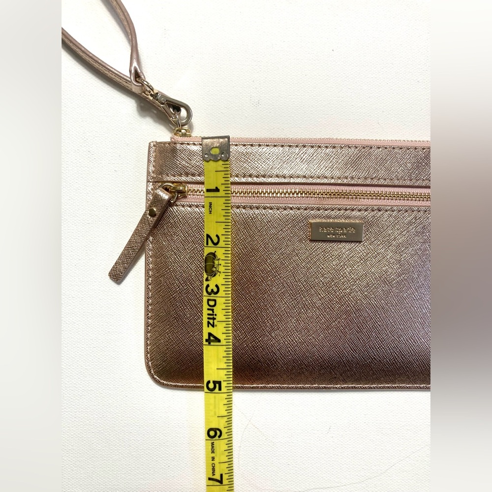 Kate Spade Laurel Way Tinie Wristlet in Rose Gold - Picture 8 of 9